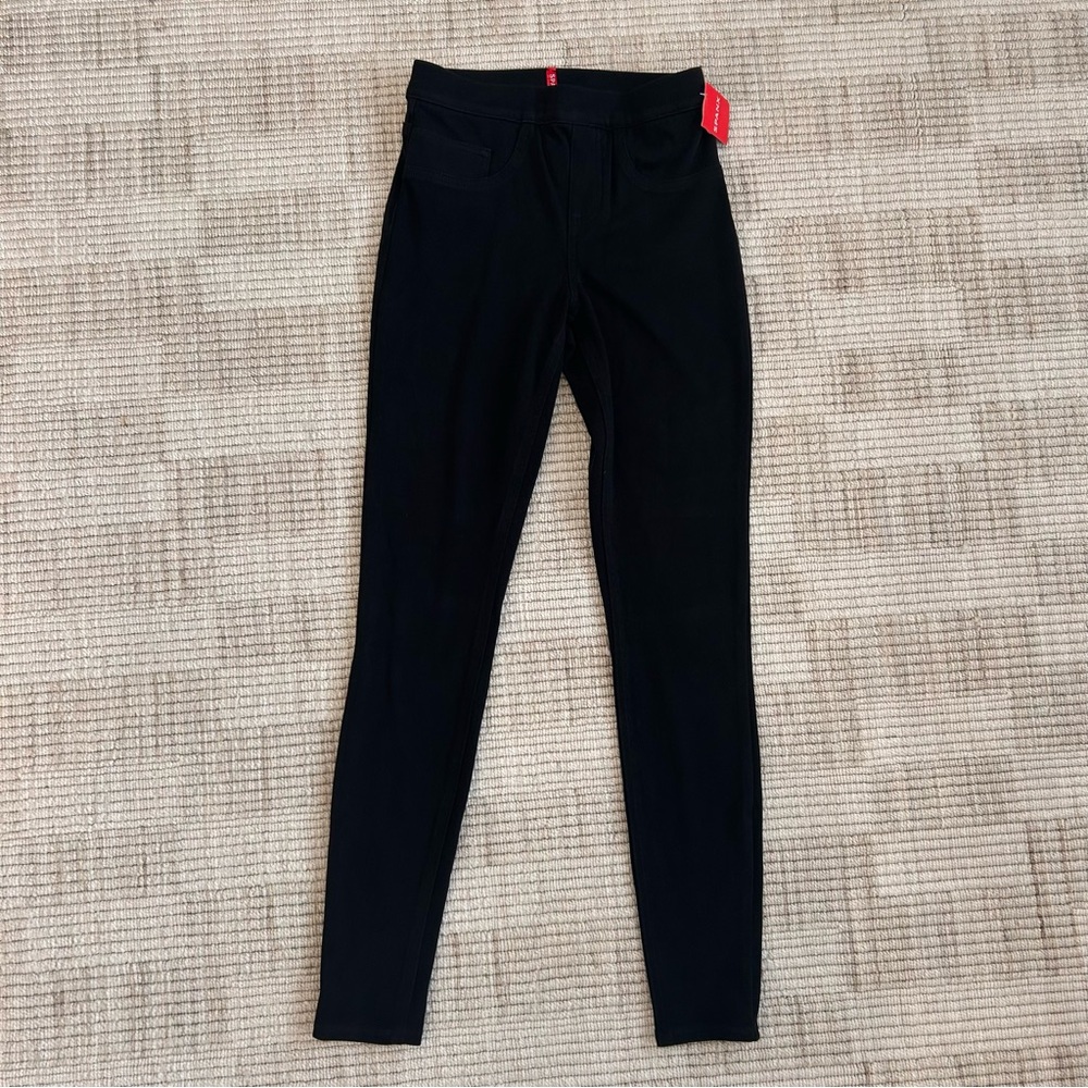 SPANX Black High-Waist black Leggings jeggings NWT with tummy control shapewear